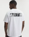 Arte T-Shirt Block Black Back Print White
