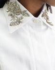Givenchy Shirt Slv Sequins Collar  White