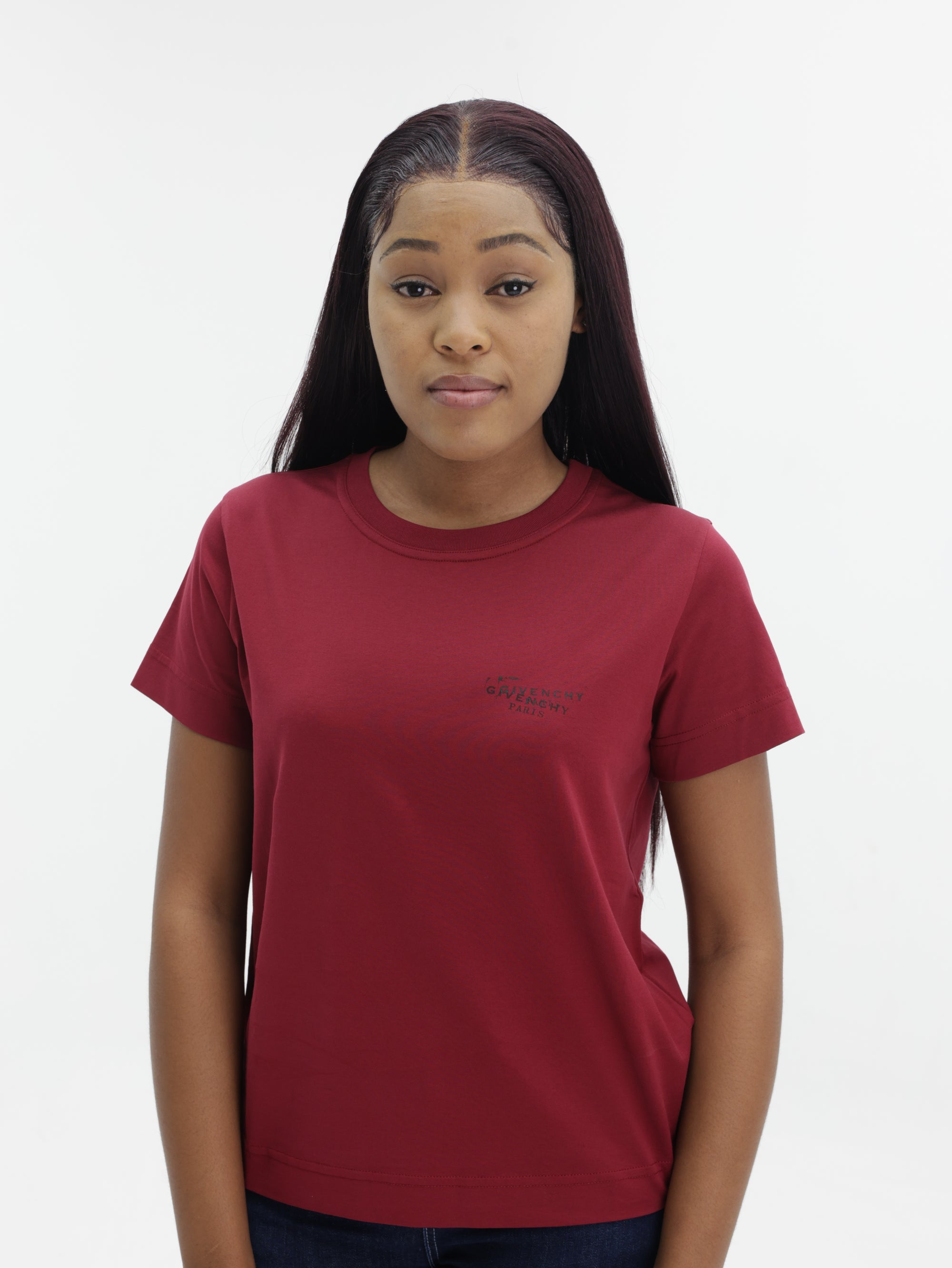 Givenchy T-Shirt Small Logo Stamp Red Cherry