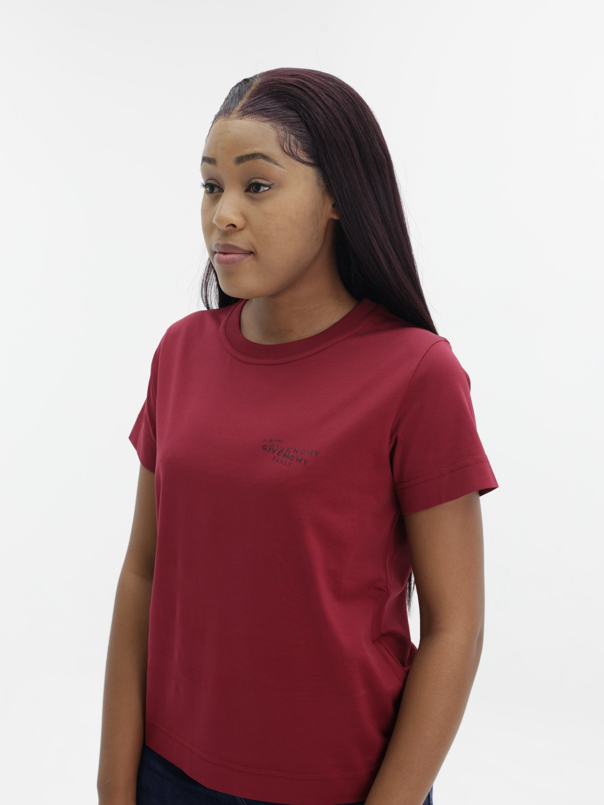 Givenchy T-Shirt Small Logo Stamp Red Cherry
