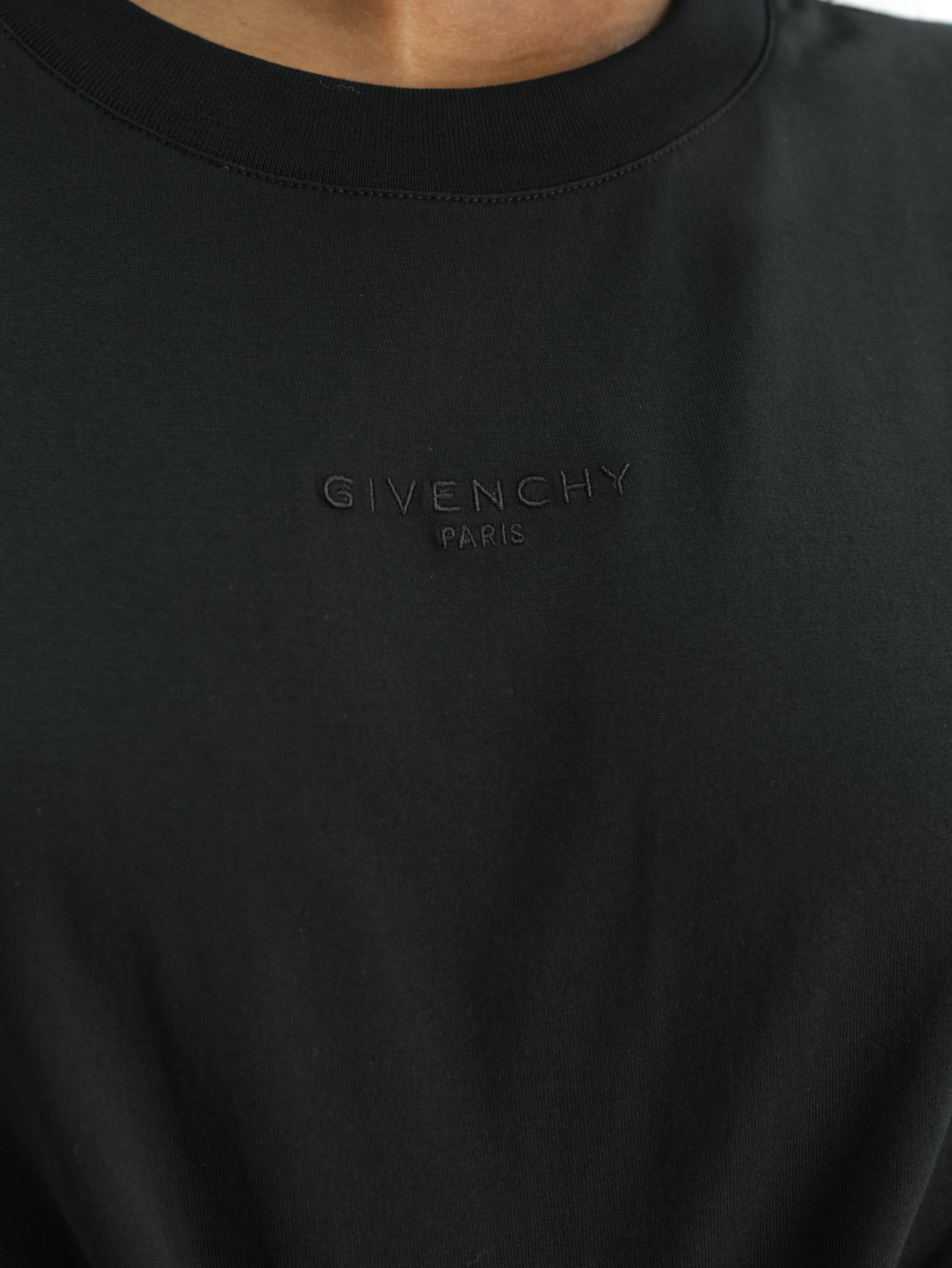 Givenchy T-Shirt Bow Tie Top Black
