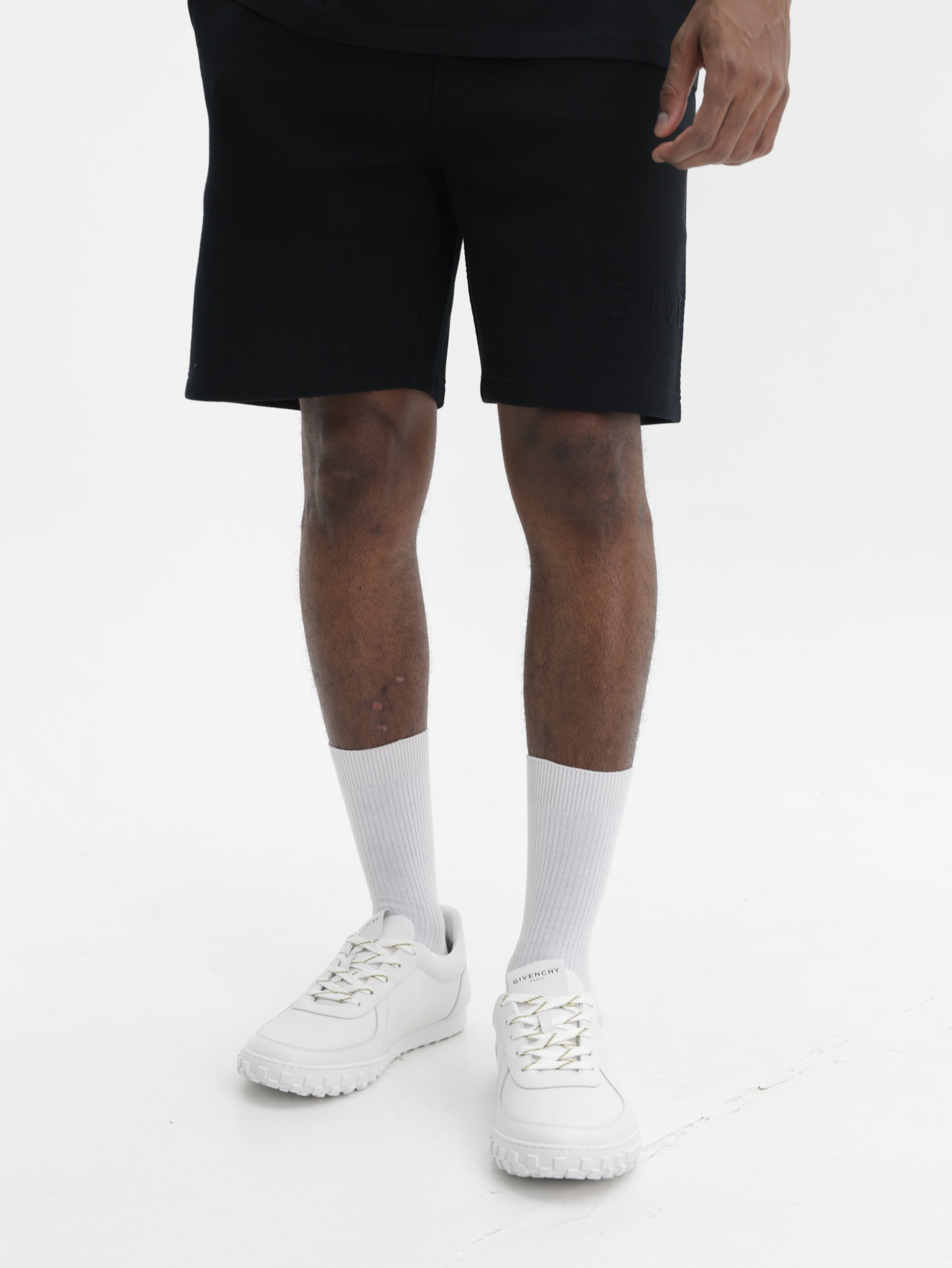 Givenchy Shorts Herringbone Bermuda Black