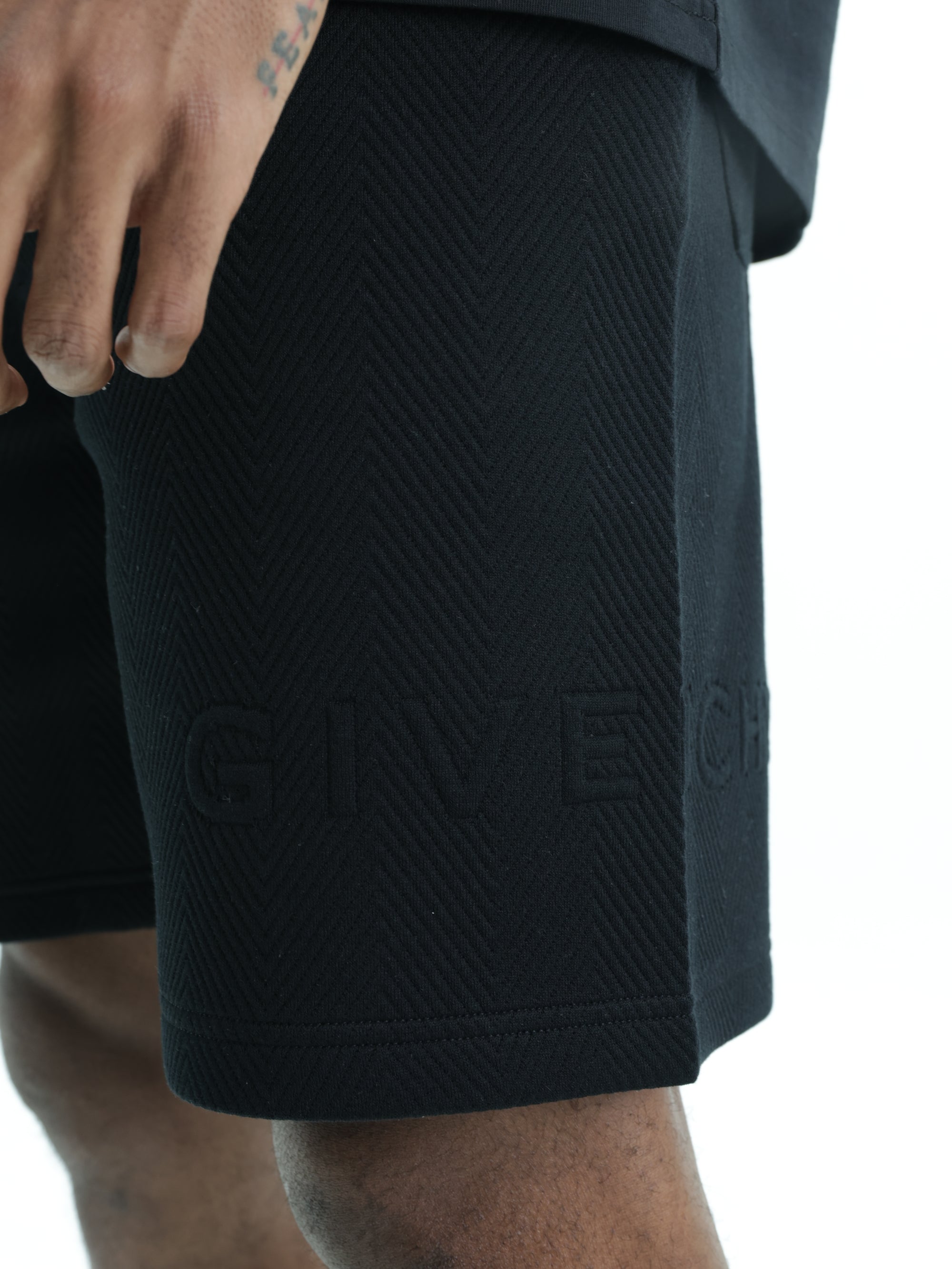 Givenchy Shorts Herringbone Bermuda Black