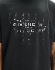 Givenchy T-Shirt White Print Logo Black