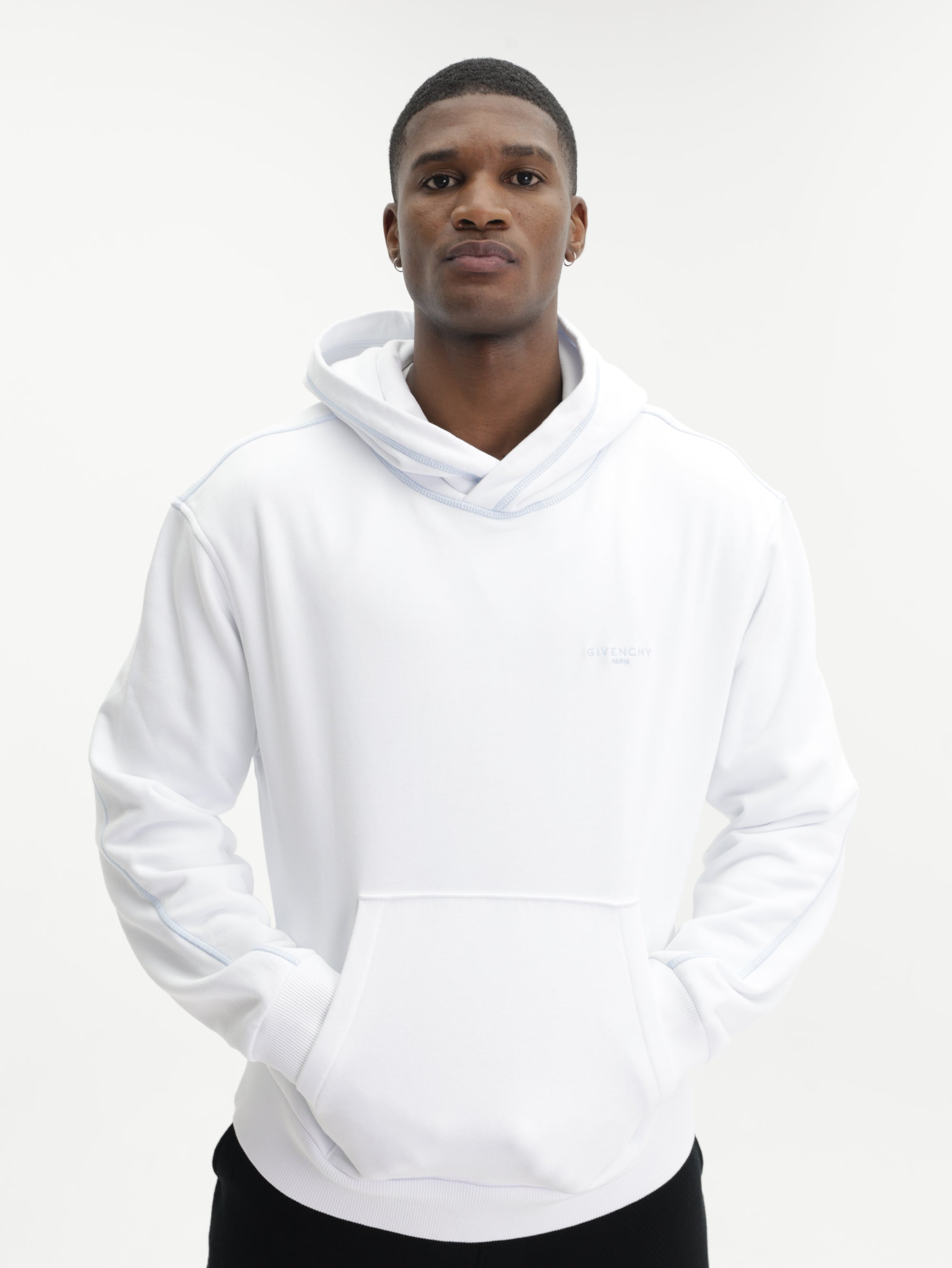 Givenchy Hoodie Couture Seam Logo White