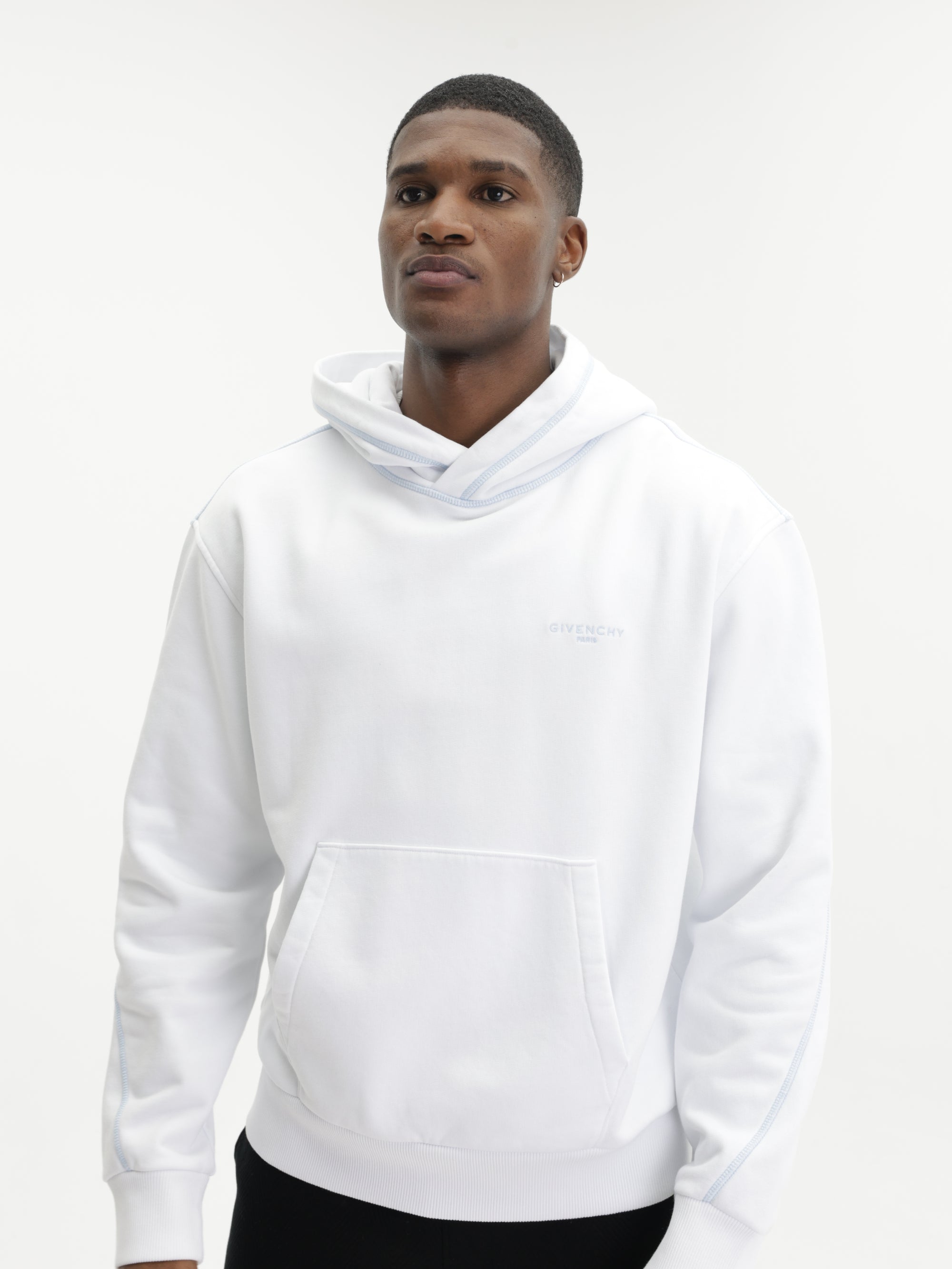 Givenchy Hoodie Couture Seam Logo White
