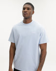 Givenchy T-Shirt Black Logo Crew Light Blue