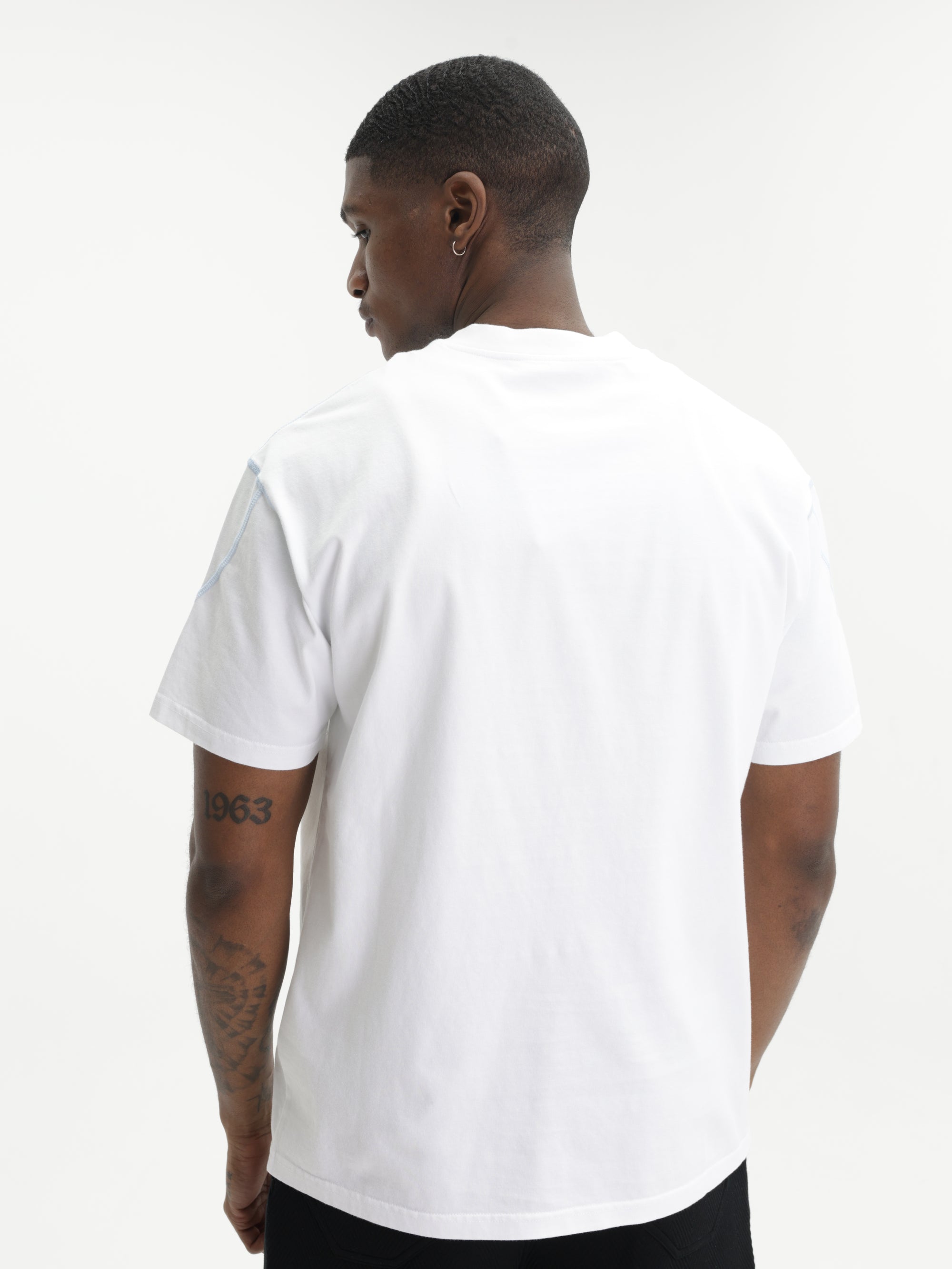 Givenchy T-Shirt V Embroided Neckline White