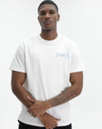 Givenchy T-Shirt Blue Logo Print White/Light Blue
