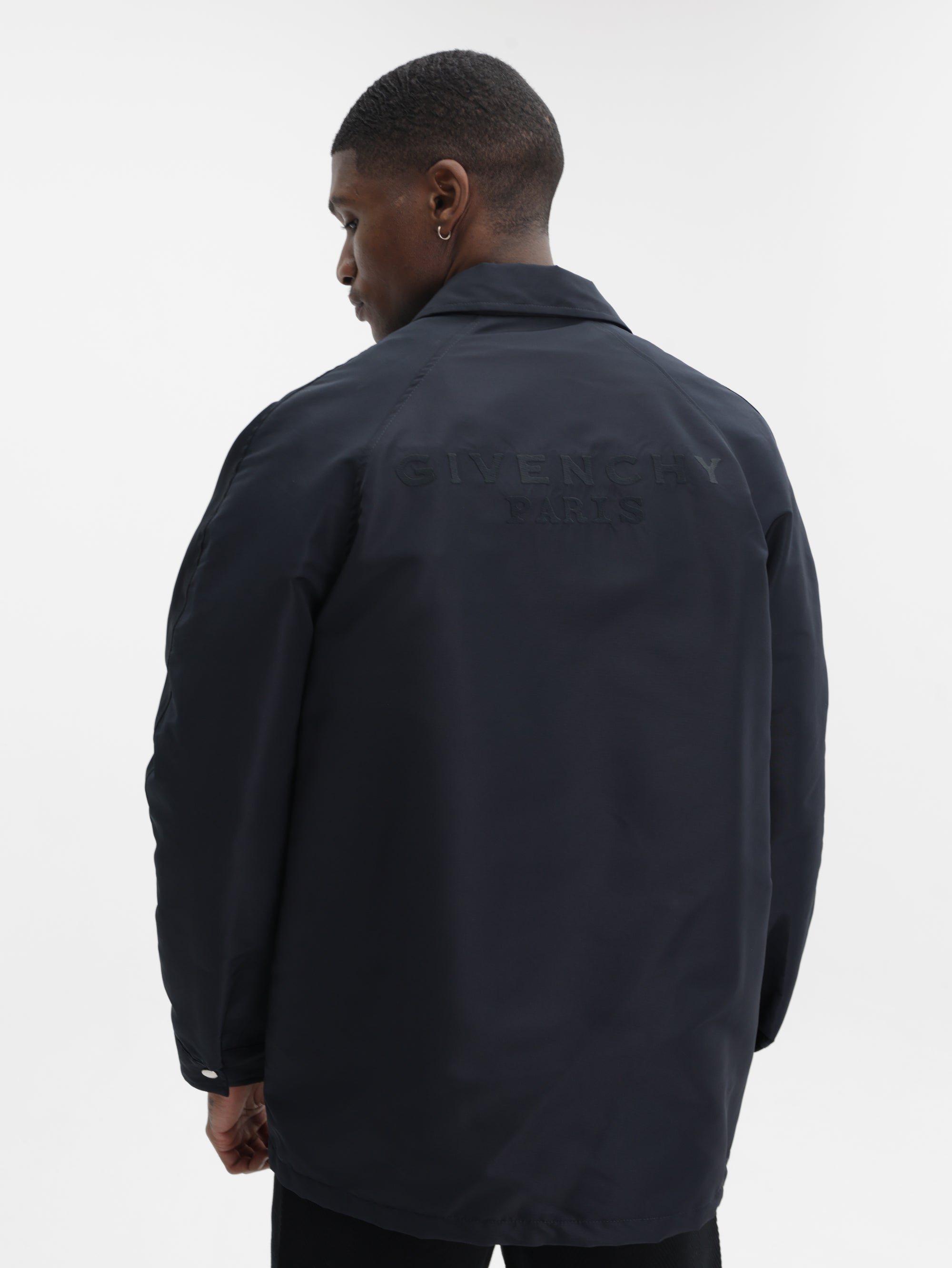 Givenchy Jacket Drawstring Hem Dark Navy