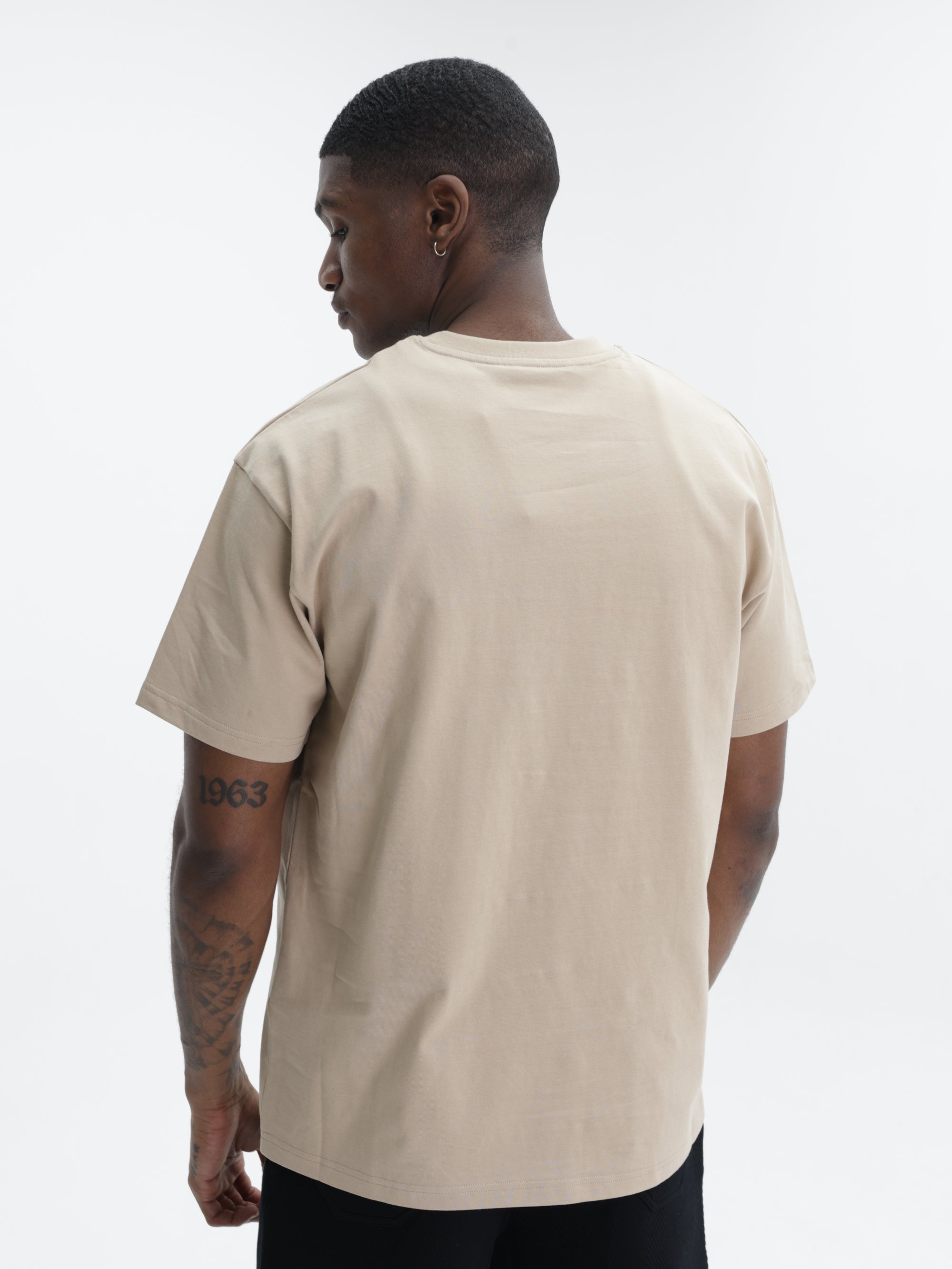 Givenchy T-Shirt Large Logo Print Beige