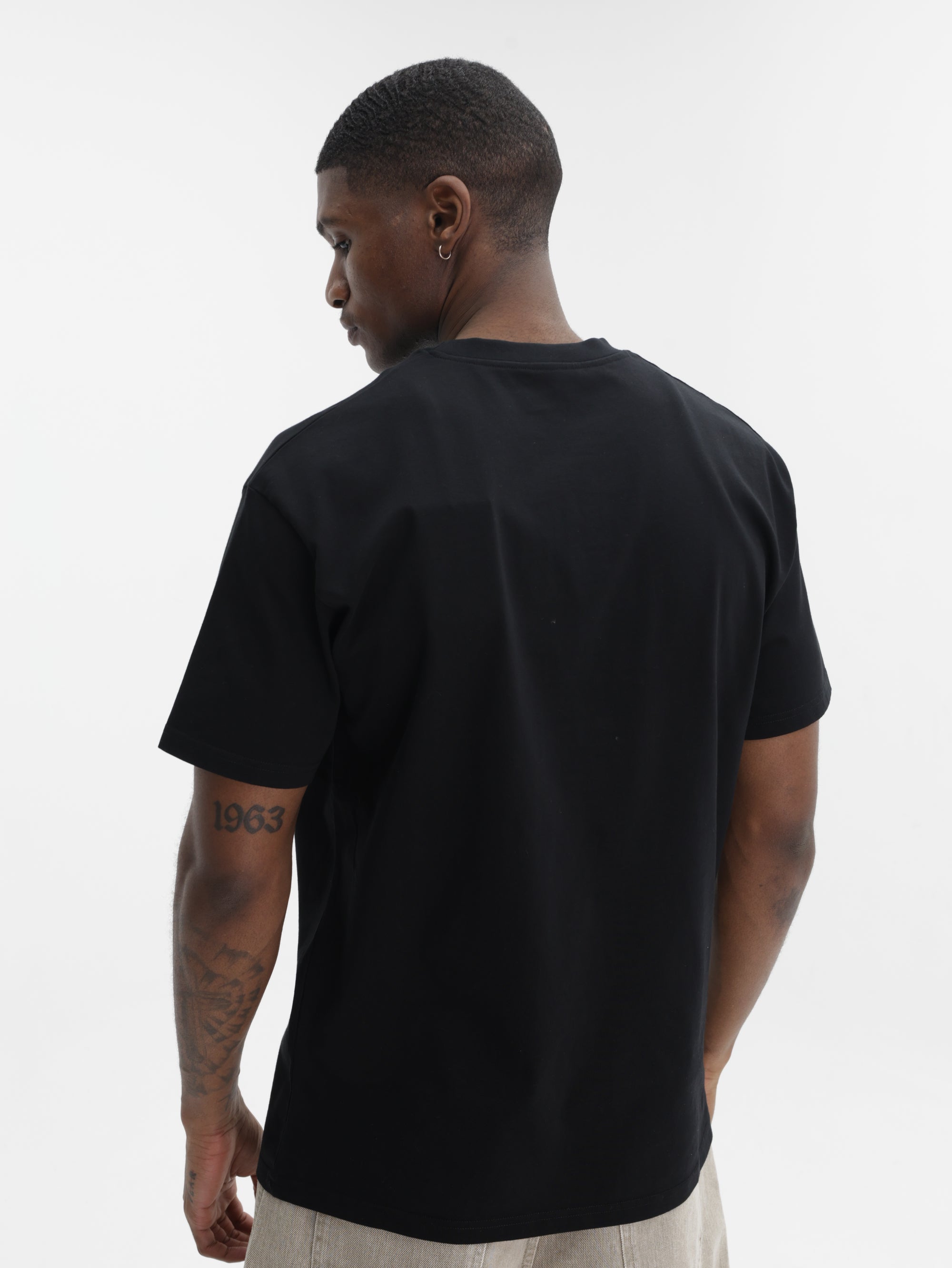 Givenchy T-Shirt Cuffed Arm Logo Black