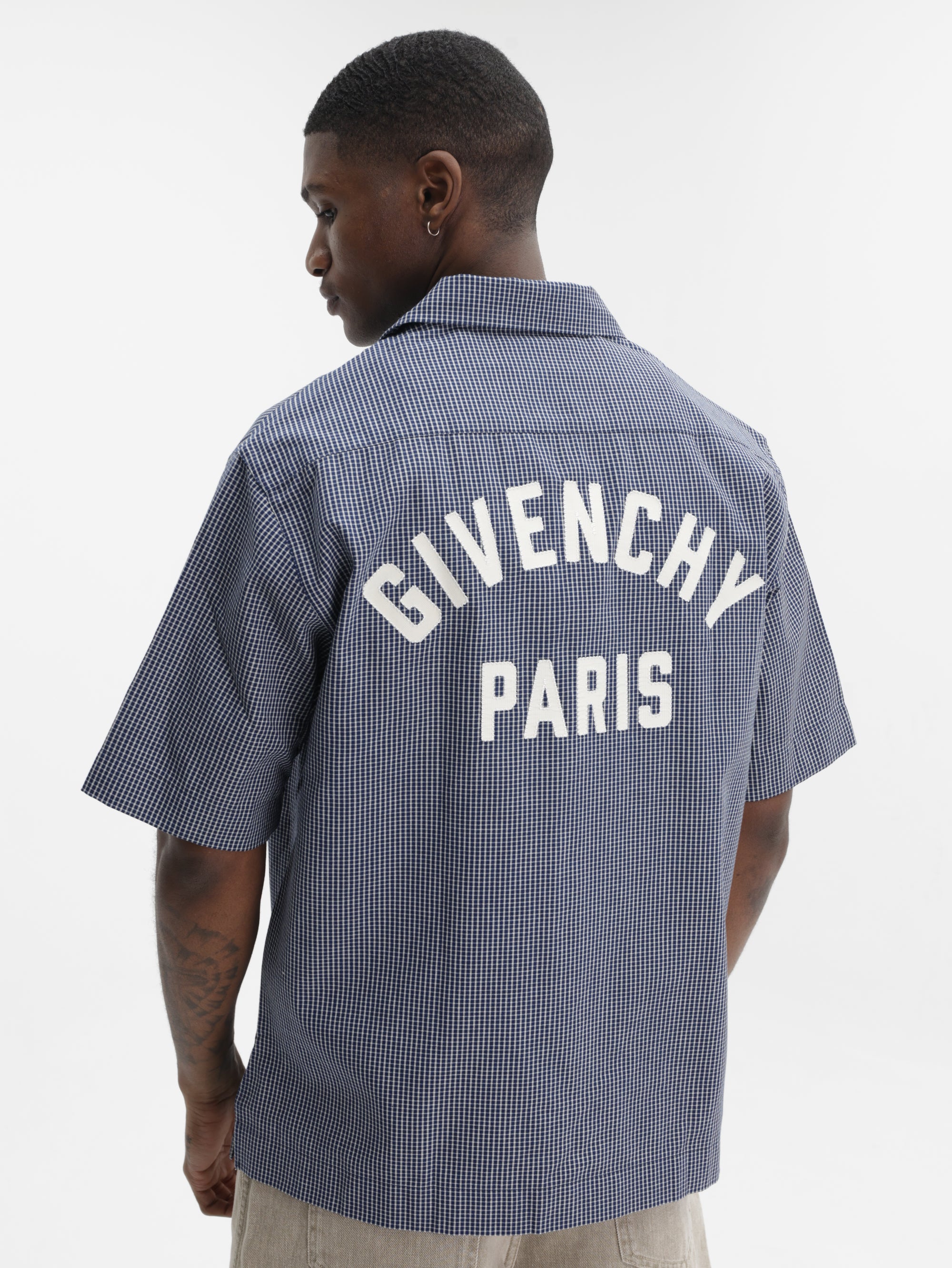 Givenchy Golfer Buttoned Blue/White