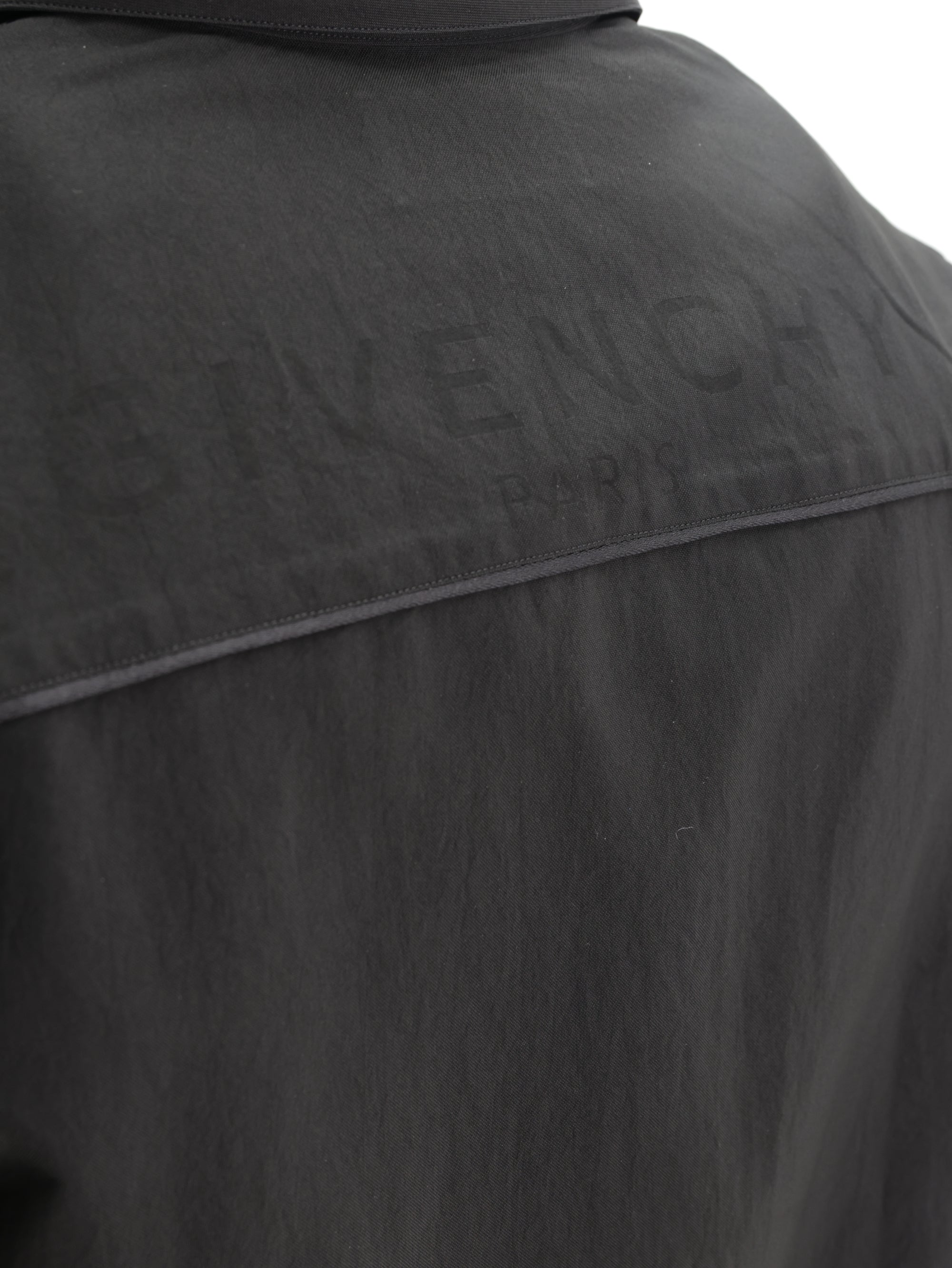 Givenchy Shirt Zip-up Short-Sleeve Black