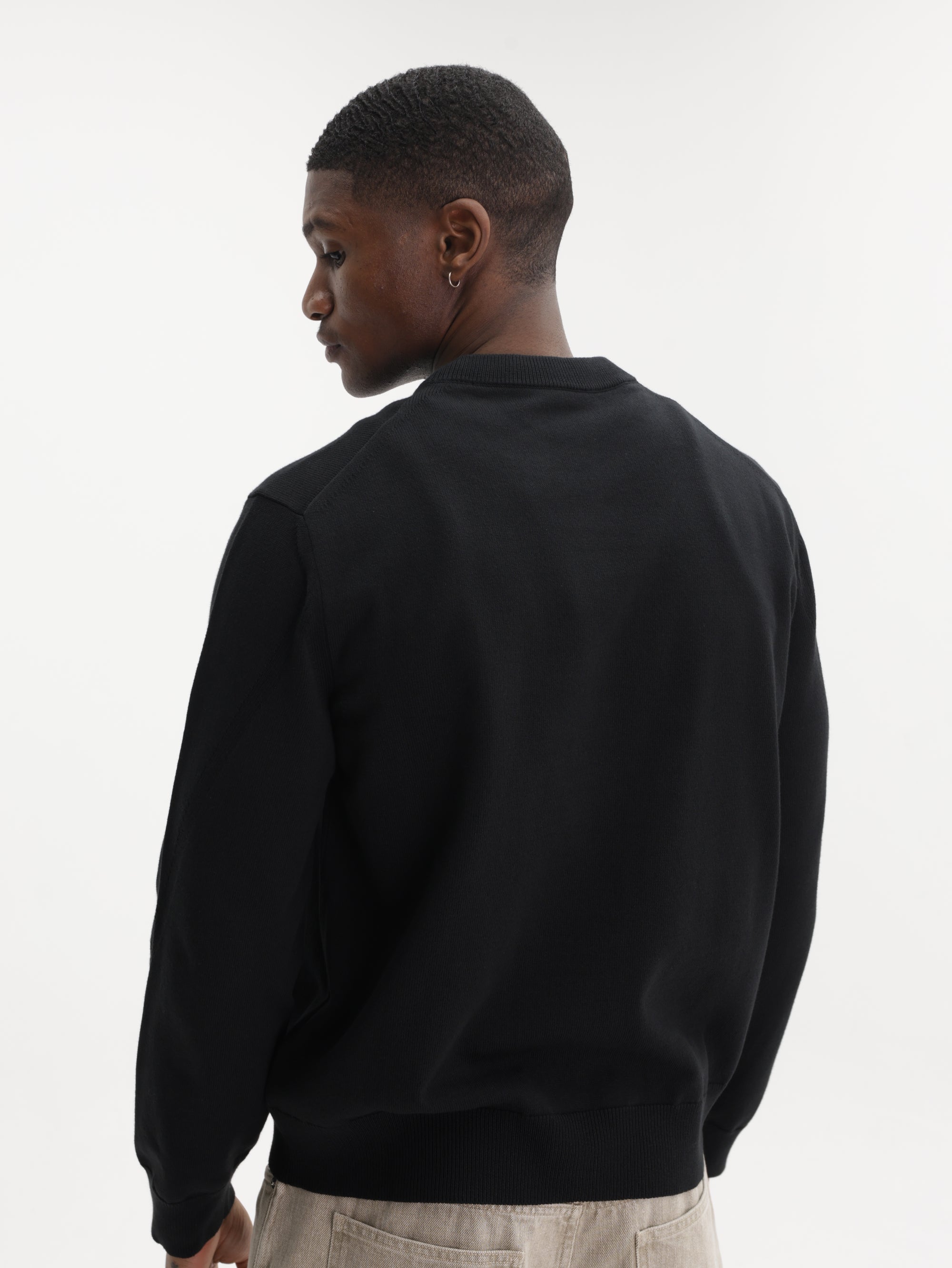 Givenchy Cardigan Seam Button Knit Paris Black