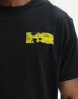 Givenchy T-Shirt Yellow Logo Print Black