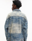 Acupuncture Denim Jacket All Over Print Blue