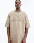Rick Owens T-Shirt Jumbo Ss Dirty Pearl