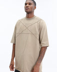 Rick Owens T-Shirt Jumbo Ss Dirty Pearl