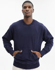 Stone Island Sweater Kangaroo Pocket Blue