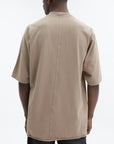Rick Owens T-Shirt Plain Ribneck Beige