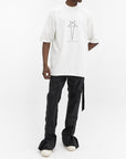 Rick Owens T-Shirt Star Print White