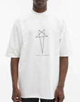 Rick Owens T-Shirt Star Print White
