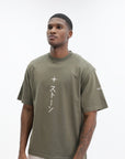 Stone Island T-Shirt Print Combed Organic Cotton Brown
