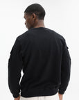Stone Island Sweater With Pockets Black