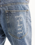 Billionaire Boys Club Casino Denim Pants Light Wash Blue