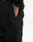 Rick Owens Shorts White Draw String Black
