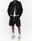 Rick Owens Shorts Zipped Pockets Black
