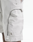 Rick Owens Shorts Zipped Pockets White