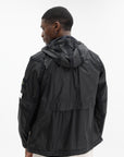Stone Island Jacket Hooded Lightweight Ripstop Nylon Black
