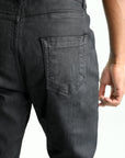 Rick Owens Jeans Detroit Cut Black Wax