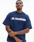 Jil Sander T-Shirt Bold Logo Blue