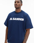 Jil Sander T-Shirt Bold Logo Blue