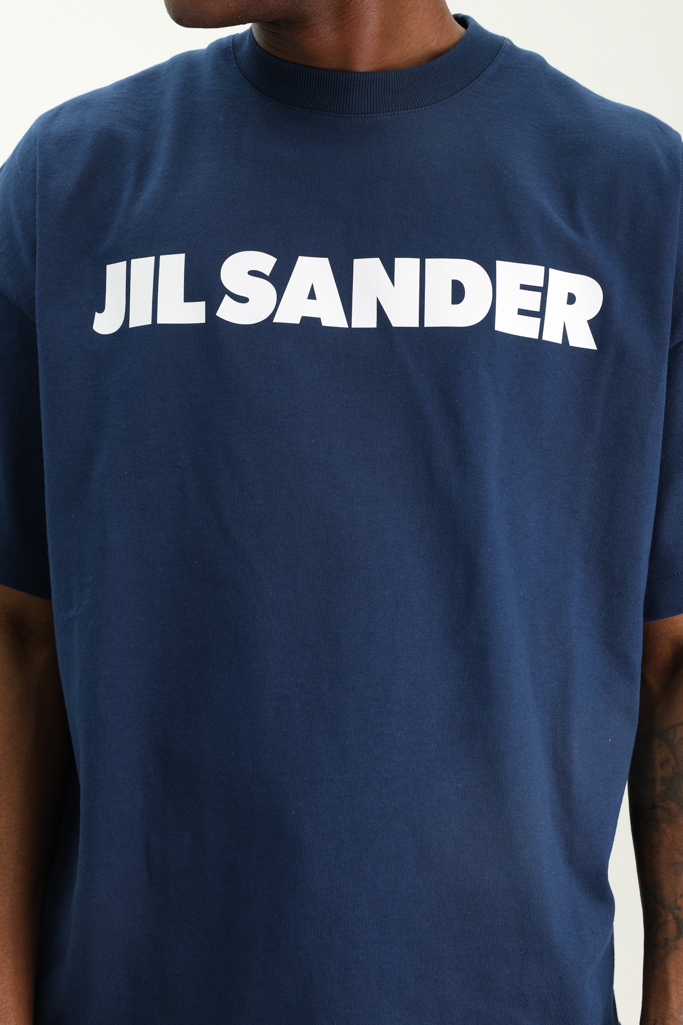 Jil Sander T-Shirt Bold Logo Blue - AL Capone Premium