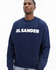 Jil Sander Sweater Bold Logo Blue