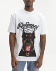John Richmond T-Shirt Doberman Print Logo White