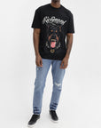 John Richmond T-Shirt Doberman Print Logo Black