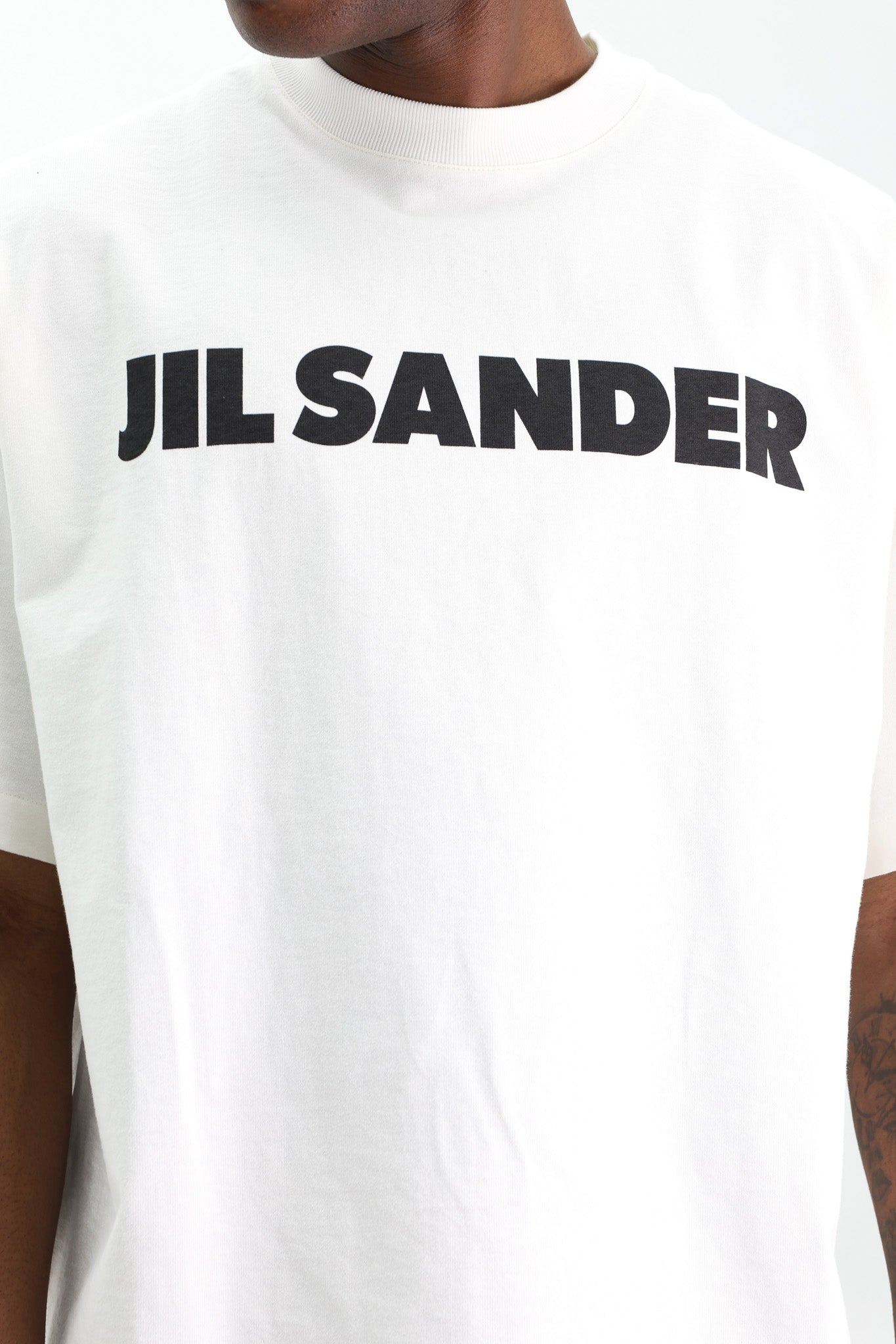Jil Sander T-Shirt Logo White - AL Capone Premium