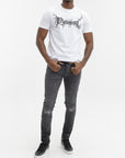 John Richmond T-Shirt Black Logo Print White