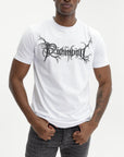 John Richmond T-Shirt Black Logo Print White