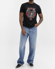 John Richmond T-Shirt Red Eagle Print Black