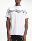 Purple T-Shirt Black Ribbon Logo White