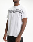 Purple T-Shirt Black Ribbon Logo White