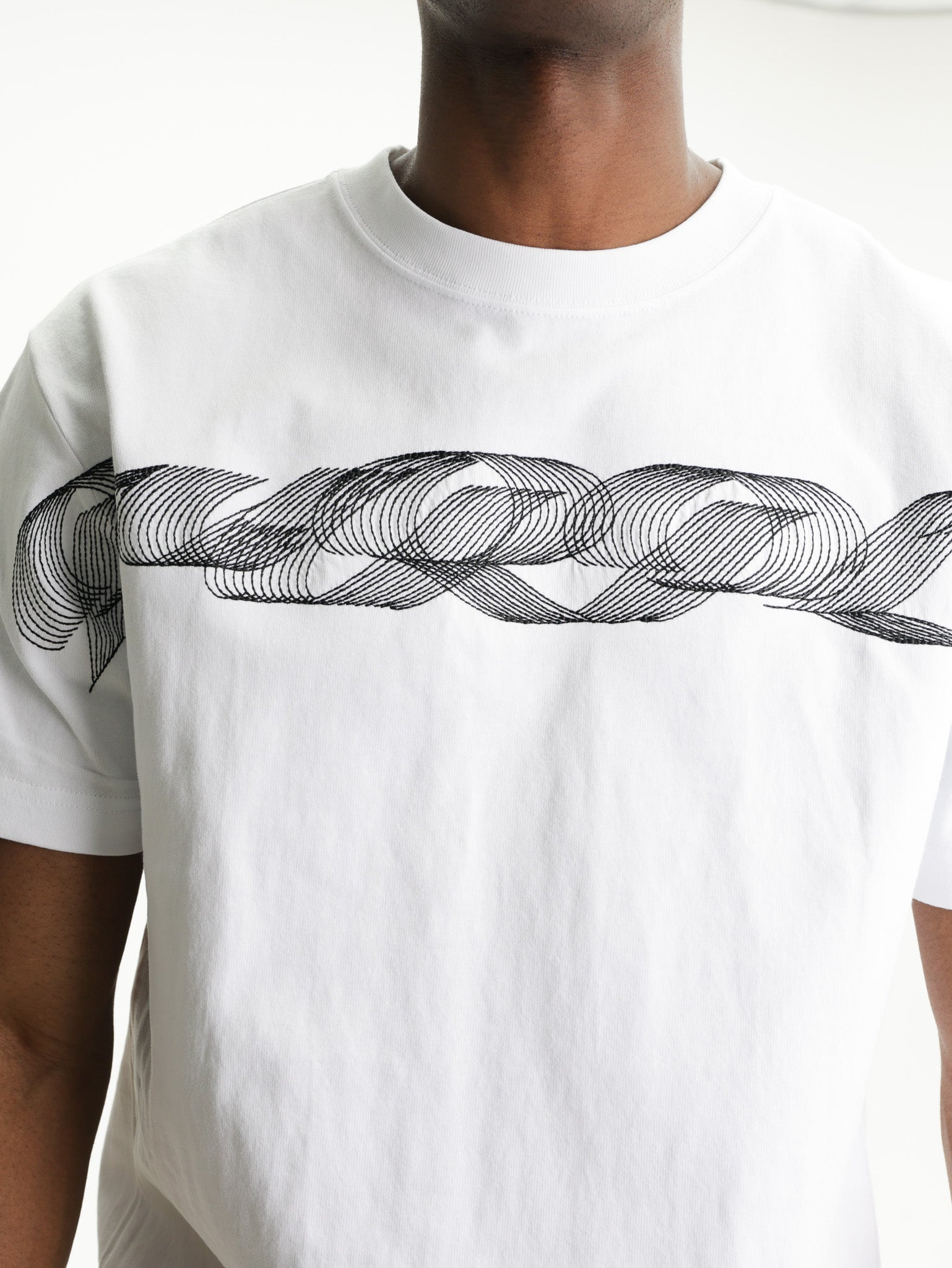 Purple T-Shirt Black Ribbon Logo White