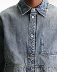 Purple Shirt Baggy Rust Denim