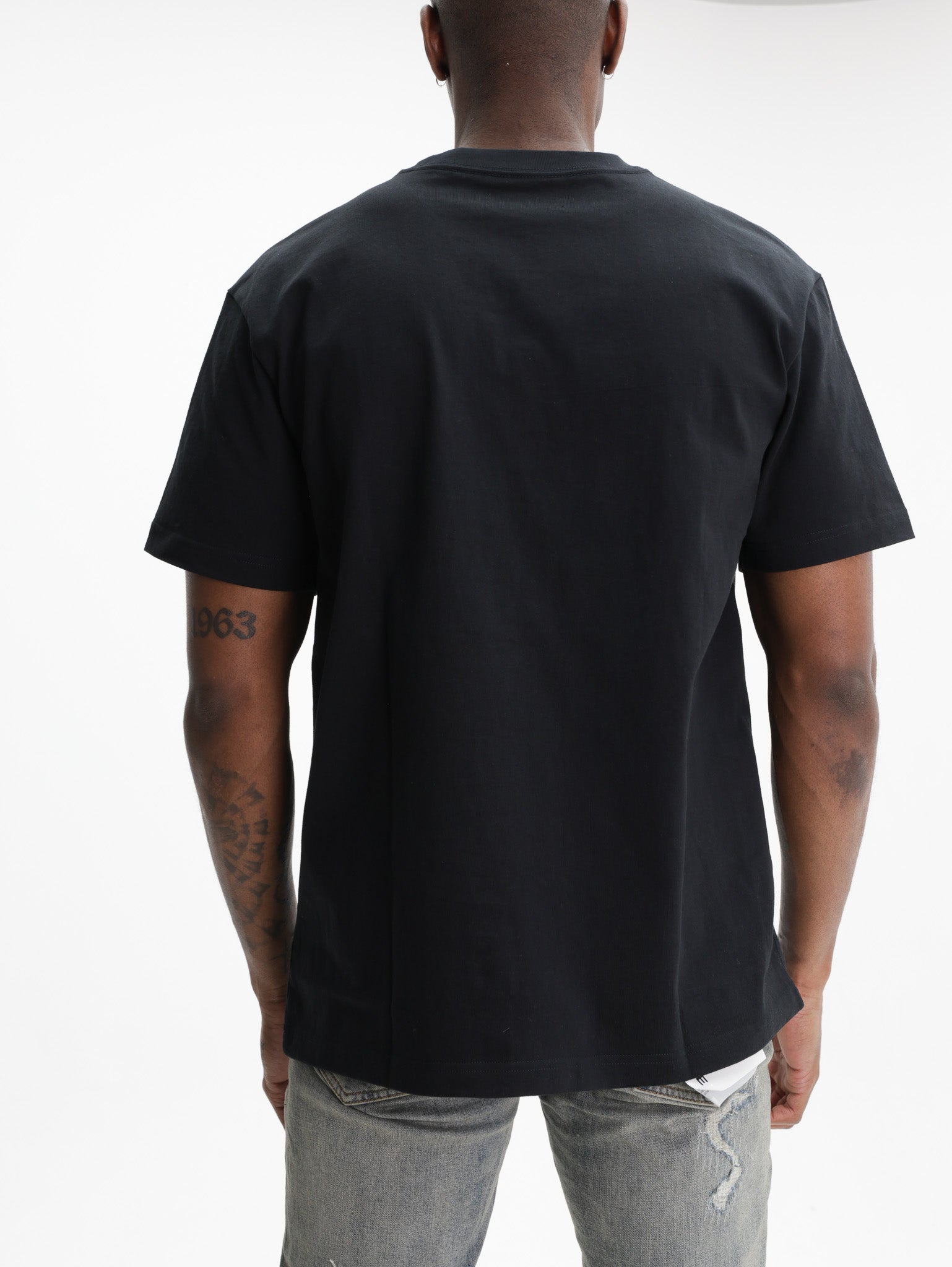 Purple T-Shirt Palm Tree Graphic Black